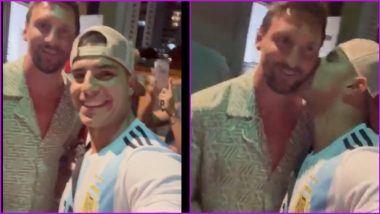 Fan Kisses Lionel Messi While Taking a Selfie in Miami, Video Goes Viral