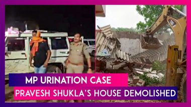 MP Urination Case: Bulldozer Demolishes Accused Pravesh Shukla’s House After He Urinates On Man In Sidhi