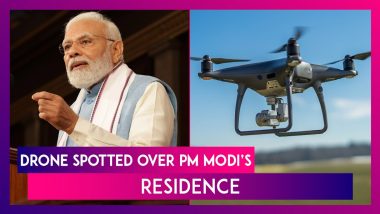 Drone Spotted Hovering Over Prime Minister Narendra Modi’s Residence; Delhi Police Launch Probe