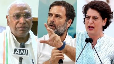 Rajasthan Assembly Elections 2023: Congress Chief Mallikarjun Kharge, Rahul Gandhi and Priyanka Gandhi To Address Rally in Banswara on August 9