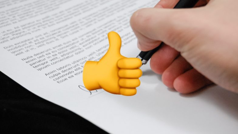 Canada Judge on Thumbs-up Emoji: Thumbs-Up Emoji in Text Message Can Amount To Contractual Agreement, Says Justice Timothy Keene in Dispute Between Farmer and Buyer