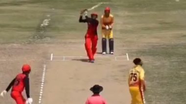 Sediq Atal Equals Ruturaj Gaikwad's Record of Seven Sixes in One over During Kabul Premier League 2023 T20 Clash (Watch Video)