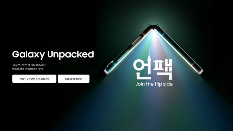 Samsung Galaxy Unpacked 2023 Live Streaming: Watch Online Telecast of Launching of Samsung Galaxy Z Flip 5, Galaxy Z Fold 5 and Other Products in Seoul Today