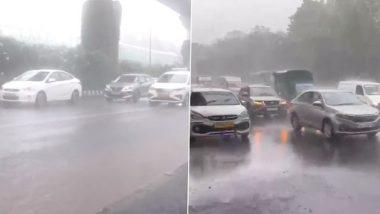 Delhi Rains Videos: Heavy Rainfall Continues to Lash Parts of National Capital, Commuters Face Issues in Travelling