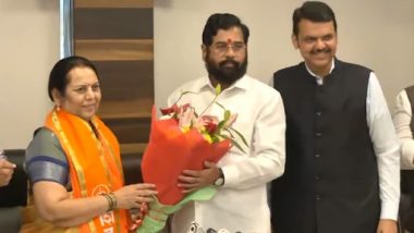 Major Blow to Uddhav Thackeray as His Close Aide Neelam Gorhe Joins Maharashtra CM Eknath Shinde-Led Shiv Sena in Mumbai (Watch Video)