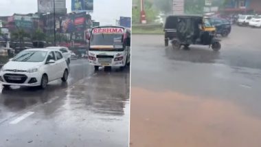 Karnataka Rains: Holiday Declared in All Schools, Colleges in Mangaluru, Mulki, Ullal, Moodbidri and Bantwal Due Heavy Rainfall Across Dakshina Kannada District (Watch Video)