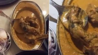 Dead Rat Found in Malai Mutton at Ludhiana Restaurant? Customer Alleges Roasted Rat Served in Order at Prakash Dhaba, Shares Video; Owner Rejects Claim