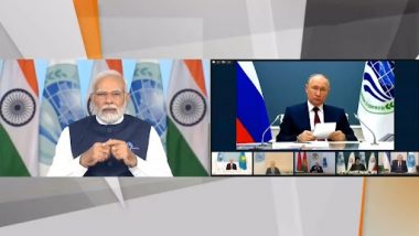 PM Modi Chairs SCO Summit Video: ‘We Don’t See SCO as Extended Neighbourhood But Family’, Says Prime Minister Narendra Modi at Shanghai Cooperation Organization Summit