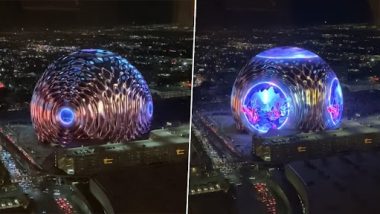 MSG Sphere in Las Vegas Video: See World’s Largest Spherical Structure With 1.2 Million LED Screens, Venue to Host Live Music, Sporting Events and More