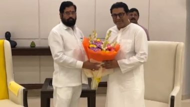 Maharashtra: Raj Thackeray Urges CM Eknath Shinde To Stop Recovery of Nashik Farmers’ Loans (Watch Video)