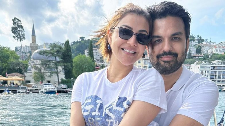 Kajal Aggarwal and Husband Gautam Enjoy Romantic Vacation, Actress Shares Picture-Perfect Moment on a Yacht!