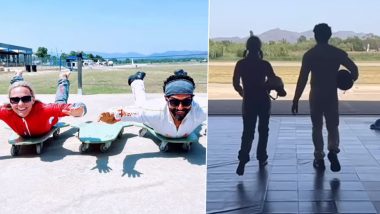 Farhan Akhtar's Skydiving Adventure in Spain Triggers ZNMD Nostalgia; Fondly Recalls Hrithik Roshan and Abhay Deol, Asks 'Where Are My Bwoys?' (Watch Video)