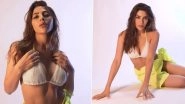 Hot! Nikki Tamboli Raises Heat In Neon Green and White Bikini, Bigg Boss Fame Flaunts Her&nbsp;Sensuous Figure In Latest Post (Watch Video)