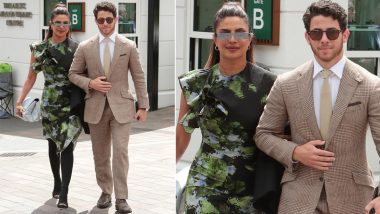 Priyanka Chopra and Nick Jonas Make a Stylish Entrance at Wimbledon Women's Single Finals,