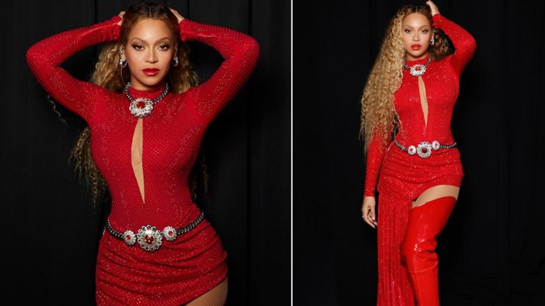 Beyoncé Stuns in Red Cut-Out Dress, The 'Beautiful Liar' Singer's Latest Photos Are Too Hot to Handle!