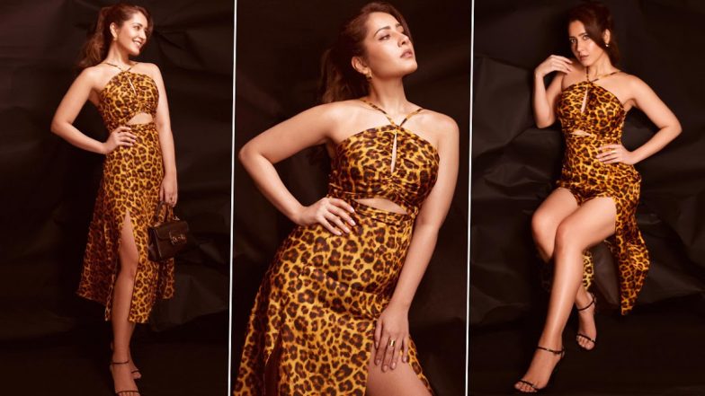 Raashii Khanna Turns Up the Heat in a Leopard Print Cut Out Dress (View Pics)