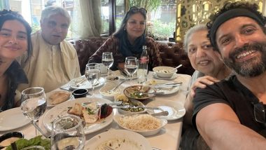 Shabana Azmi Shares Family Pic With Javed Akhtar and Farhan Akhtar from London (View Pic)