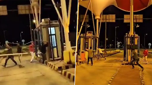 MNS Workers Go on Rampage in Maharashtra, Vandalise Sinnar Toll Plaza On Samruddhi Expressway After Amit Thackeray Allegedly Had to Wait at Toll Naka (Watch Videos)