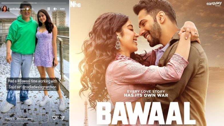 Janhvi Kapoor Expresses Gratitude to Sajid Nadidadwala for Giving Her the Opportunity in Bawaal