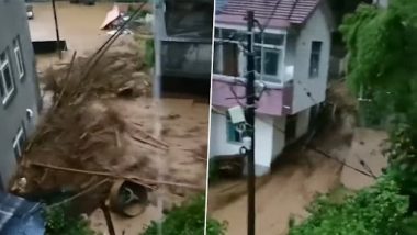 China Floods: Beijing Issues Highest Warning Alert for Flooding as Torrential Rains Trigger Flash Floods and Landslides