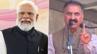 PM Modi Speaks With Himachal Pradesh CM on Rain Situation: Prime Minister Narendra Modi Assures Help and Support to Sukhvinder Singh Sukhu Amid Flood Crisis in Hill State