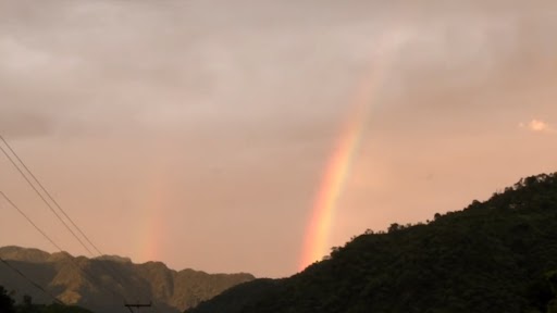 Himachal Pradesh Rains: Rainbow Emerges Over Mandi Sky After Heavy Rainfall (Watch Video)