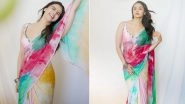 Rocky Aur Rani Kii Prem Kahaani Actress Alia Bhatt Exudes Six Yards of Pure Grace in Multi-Colored Saree (View Pics)