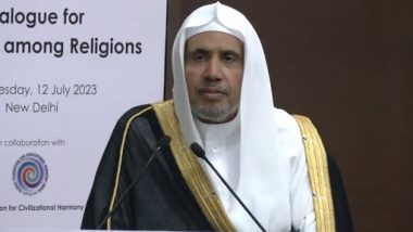 I salute Indian Philosophy and Tradition That Taught Harmony to World, Says Secretary General of Muslim World League Dr Mohammed Bin Abdulkarim Al-Issa (Watch Video)