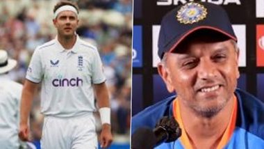 ‘To Take 600 Wickets and…’ Team India Head Coach Rahul Dravid Praises 'Special Cricketer' Stuart Broad With England Pacer Set to Retire After Ashes 2023