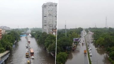 Delhi Traffic Police Advisory: Commuters Advised to Avoid Several Routes as Heavy Rain Lashes National Capital, Waterlogging Causes Congestion