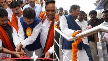 ‘Special’ FOB Opens For Mumbaikars! Minister Deepak Kesarkar Inaugurates Mumbai’s First Foot-Over-Bridge With Escalators in Sion (See Pics)