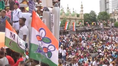 Shahid Diwas 2023 Today: TMC Observes Martyrs' Day in Remembrance of 13 People Killed in 1993 Kolkata Firing, Huge Crowd Gathers to Attend Rally in Kolkata (Watch Video)