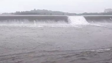 Mumbai Rains: Tansa and Vihar Lakes That Supply Water to City Start Overflowing Due to Heavy Rainfall (Watch Video)