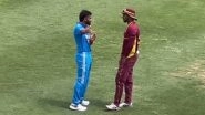 Virat Kohli&rsquo;s Gesture Wins Hearts, Indian Batsman Provides Valuable Tips to West Indies Player Brandon King (Watch Video)