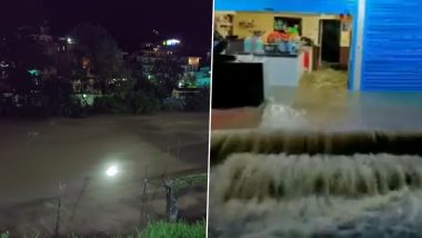Uttarakhand Flood Videos: Major Flooding in Chamoli District as Drain Water Enters Inside Shops and houses, IMD Issues Red Alert