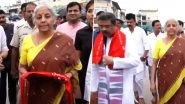 Finance Minister Nirmala Sitharaman, Union Minister Dharmendra Pradhan Visit Shree Jagannatha Temple in Odisha&rsquo;s Puri (Watch Video)