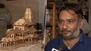 Ram Temple Sculpture Models: Charitable Organisation in Surat Makes Models of Ram Temple in Ayodhya As Gifts For Diwali (Watch Video)