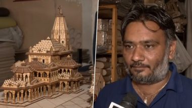 Ram Temple Sculpture Models: Charitable Organisation in Surat Makes Models of Ram Temple in Ayodhya As Gifts For Diwali (Watch Video)