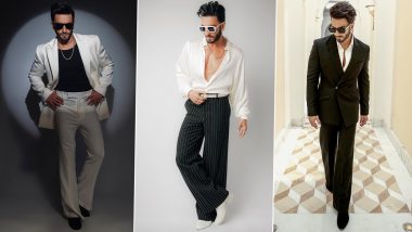 Vastraas New Stylish Ranveer Singh Partywear White Suit for 