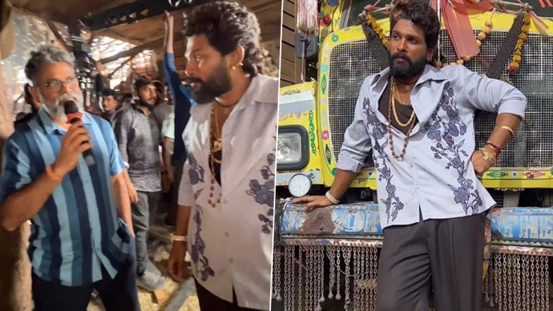 Allu Arjun Shares First Ever Glimpse of Pushpa 2 The Rule Sets in New Video on Insta - WATCH