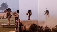 Special Forces Test New Jetpack Suit at Army Airborne Training School in Agra, Video Shows Commando Flying Like 'Iron Man'