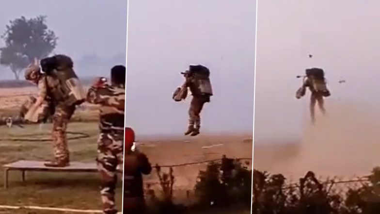 Special Forces Test New Jetpack Suit at Army Airborne Training School in Agra, Video Shows Commando Flying Like 'Iron Man'