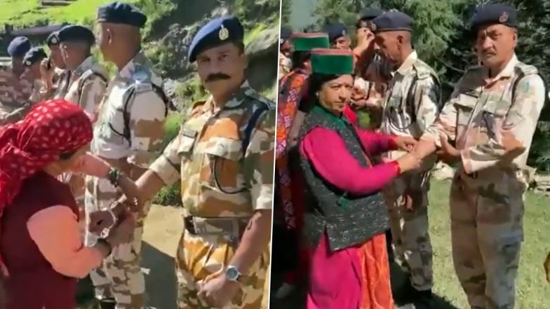 Raksha Bandhan 2023: Border Population in 'Vibrant Villages' Along India-China Border Celebrate ‘Rakhi Purnima’ with ITBP Jawans (Watch Video)