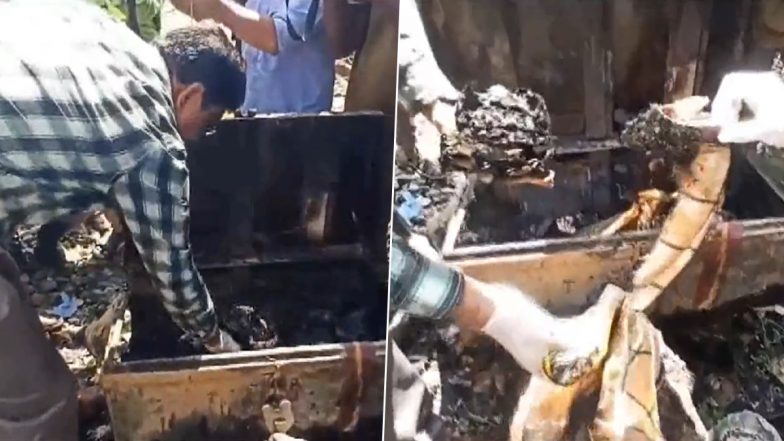 Tamil Nadu Train Fire: Forensic Probe Initiated at Madurai Railway Station After Blaze Erupts in Lucknow-Rameswaram Express Train (Watch Video)