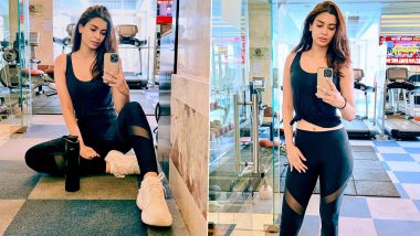 Diana Penty Sets Fitness Goals in Latest Mirror Selfies, Shares Pics in Black Tank Top and Tights