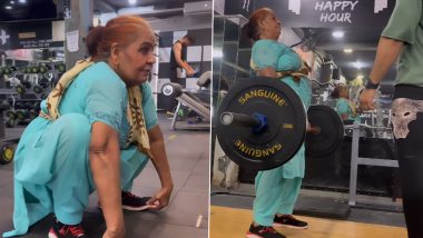 Weightlifter Mummy! 68-Year-Old Works-Out in the Gym, Motivating Video Goes Viral (Watch)