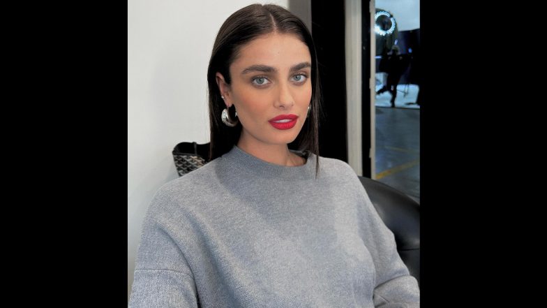 Taylor Hill Serves Style Goals in Glam Makeup Look and Comfy Grey Sweatshirt (See Pic)