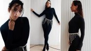 Tripti Dimri Spells Glams in All-Black Catsuit and Pearl Waistchain (See Pics)