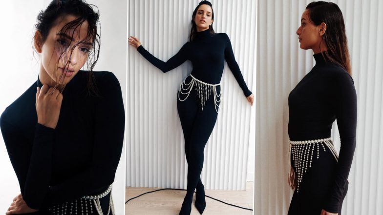 Tripti Dimri Spells Glams in All-Black Catsuit and Pearl Waistchain ...
