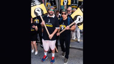 Adam Sandler and Ben Stiller Spotted Joining the NYC SAG-AFTRA Strike Rally (View Pic)